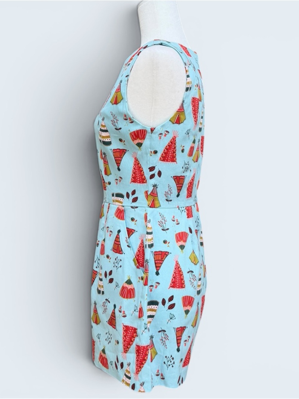 Unique Vintage Eva Rose Tipi Print Romper, Size S, MSRP $98 - Picture 2 of 5